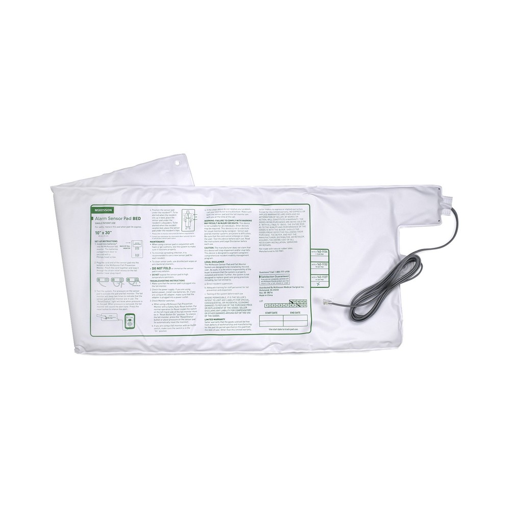 McKesson Bed Sensor Pad 10 x 30" 30 per Case 162-1127