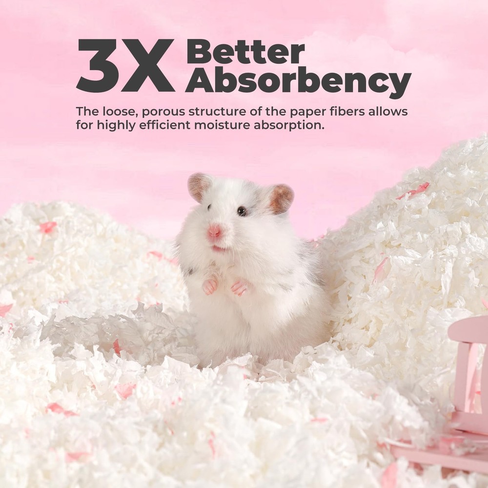 Rabbit Bedding 23 Liters: Hamster Bedding Dust-and Odor Control Moisture Abso...