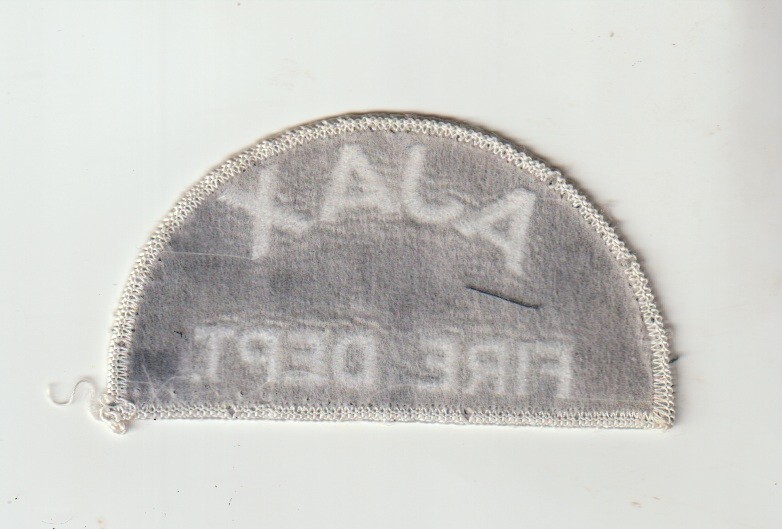 Ajax Fire Department older patch shipped from Australia
