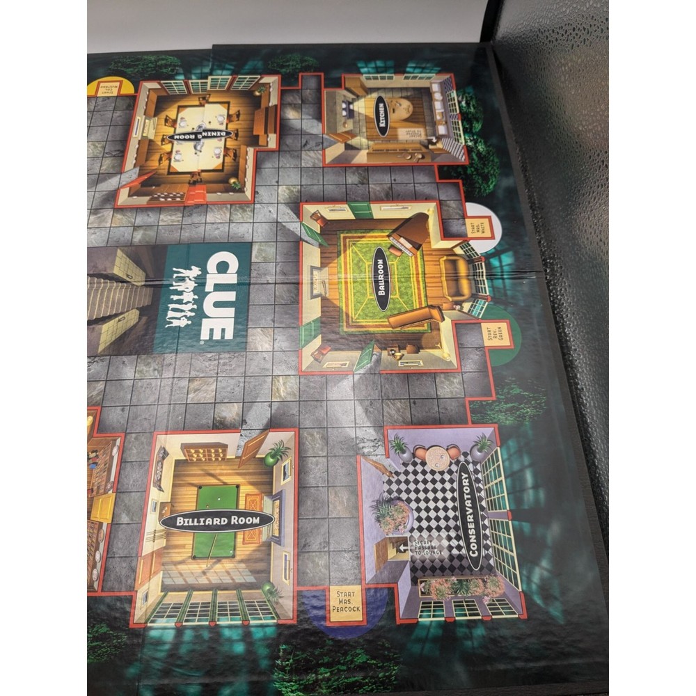 2002 Clue Board Game Replacement Parts Game Board Instructions