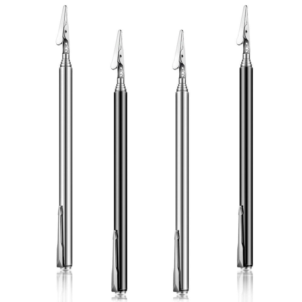 4 Pieces Telescoping Alligator Clip Roach Clip Extendable Bracelet Helper Tool