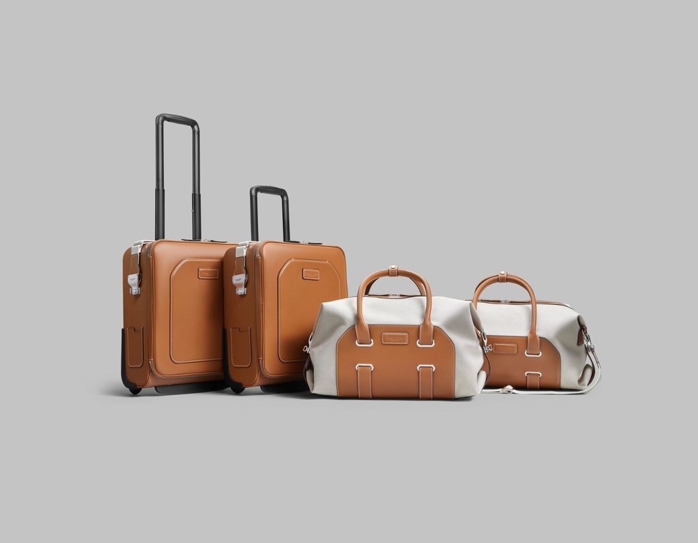 Aston Martin 4 Piece Tan Luggage Set