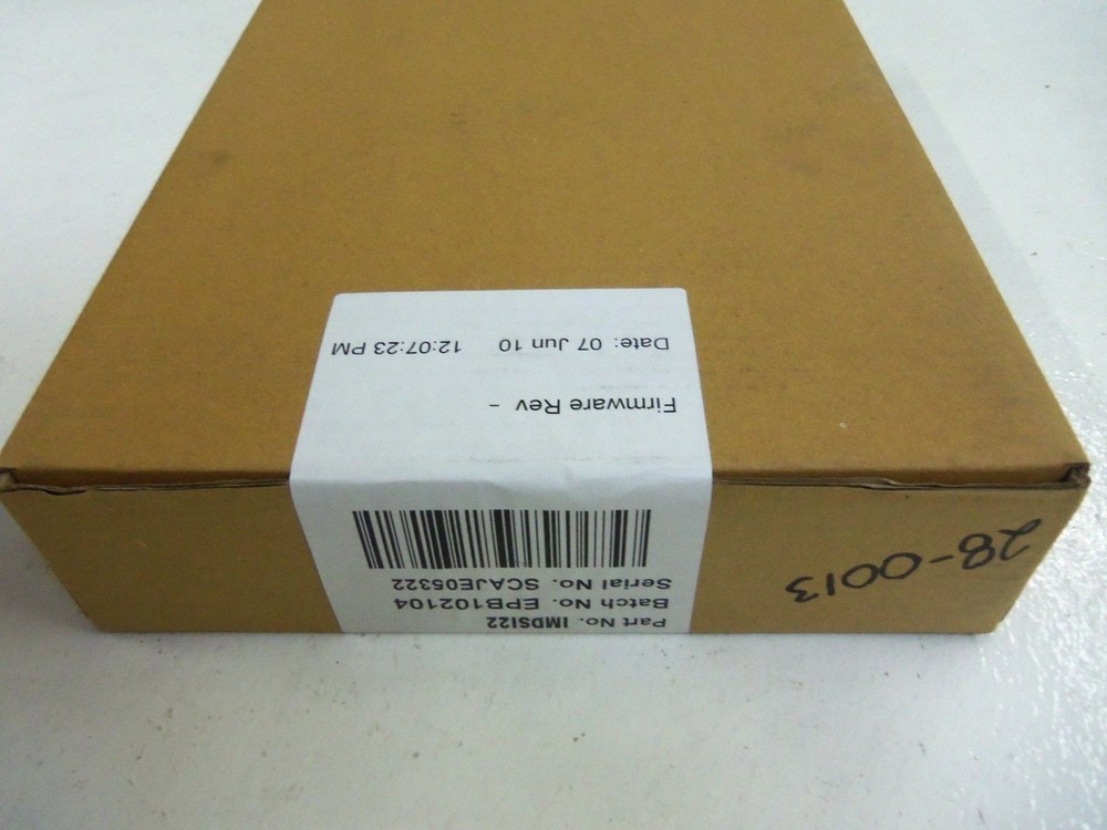 ABB IMDSI22 INPUT MODULE SEAL DATE 6-07-10 SEALED