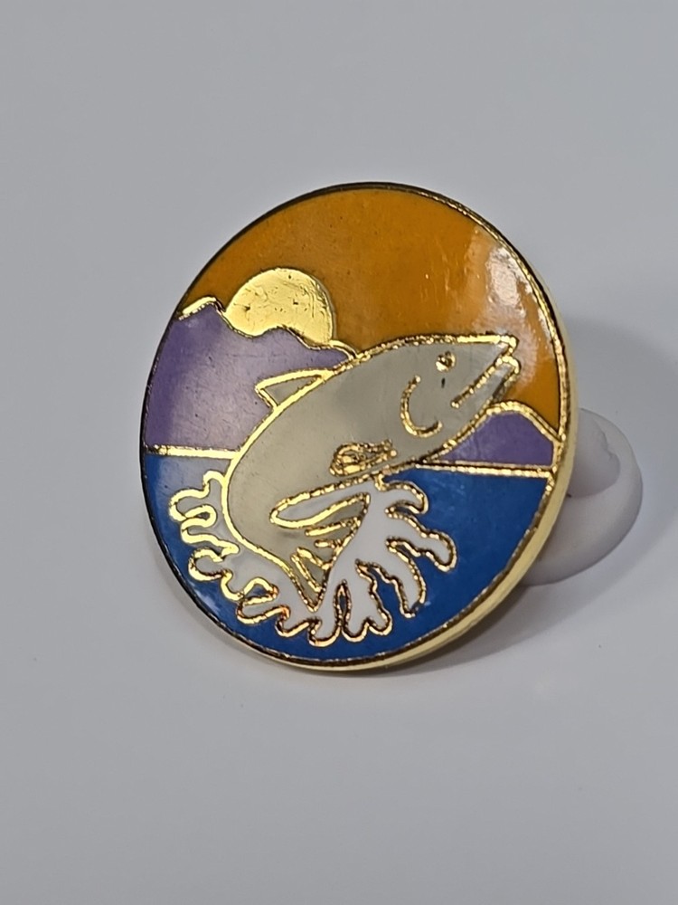 Jumping Fish Lapel Pin Colorful Nice Enamel
