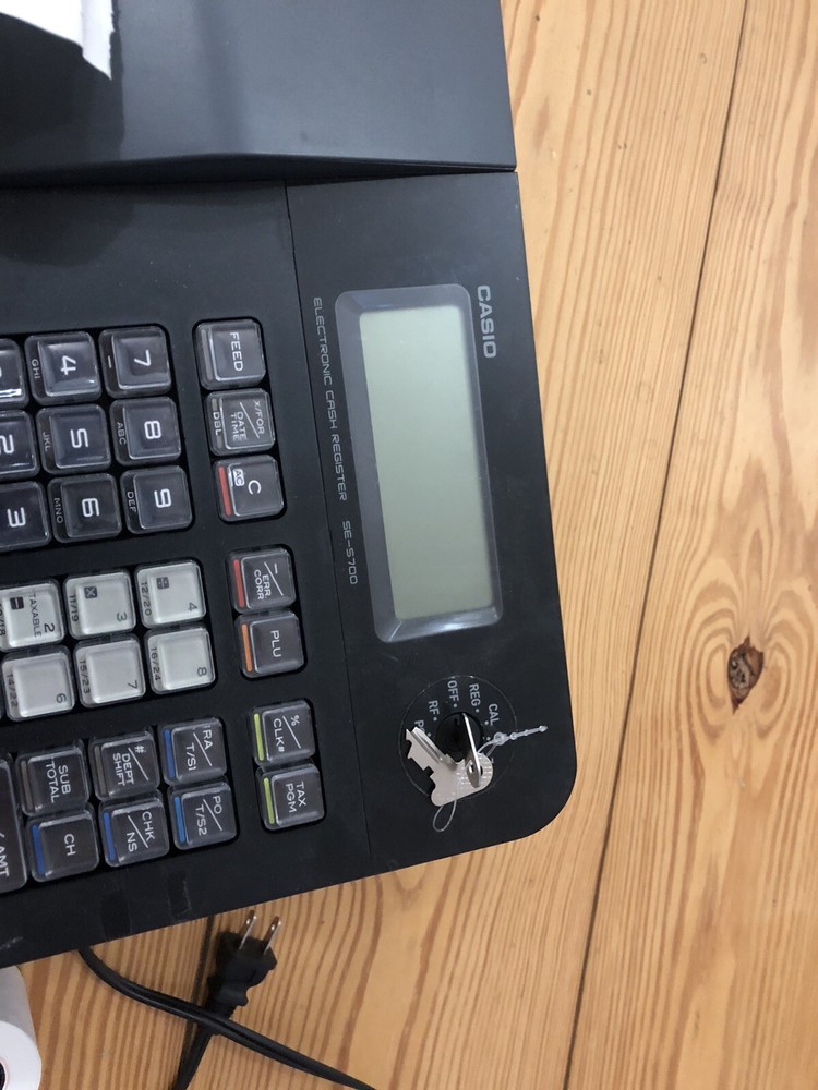 Casio SE-S700 Electronic Cash Register - Black With Function Keys