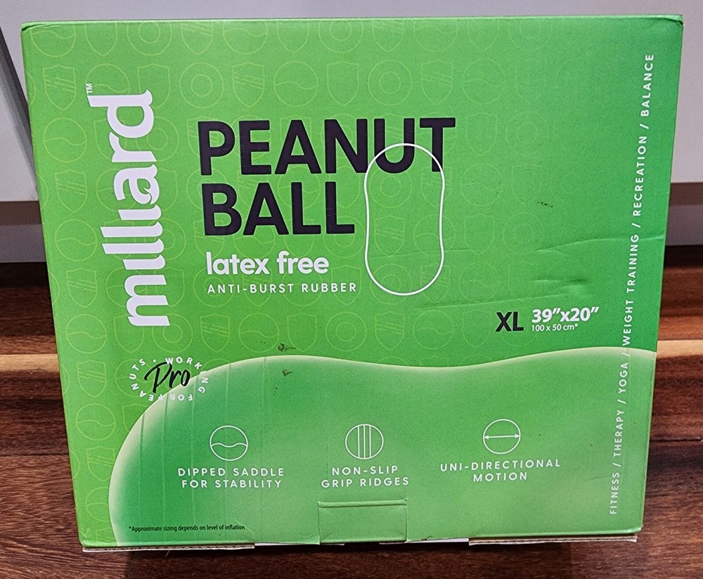 Milliard Excersize/therapy Peanut Ball - Size XL -NIB