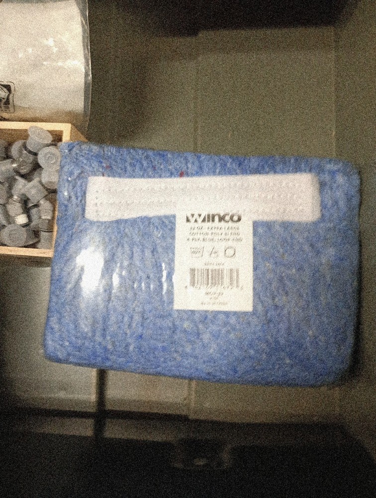 Winco MOP32 32 Oz Blue Looped End Mop Head,    9117