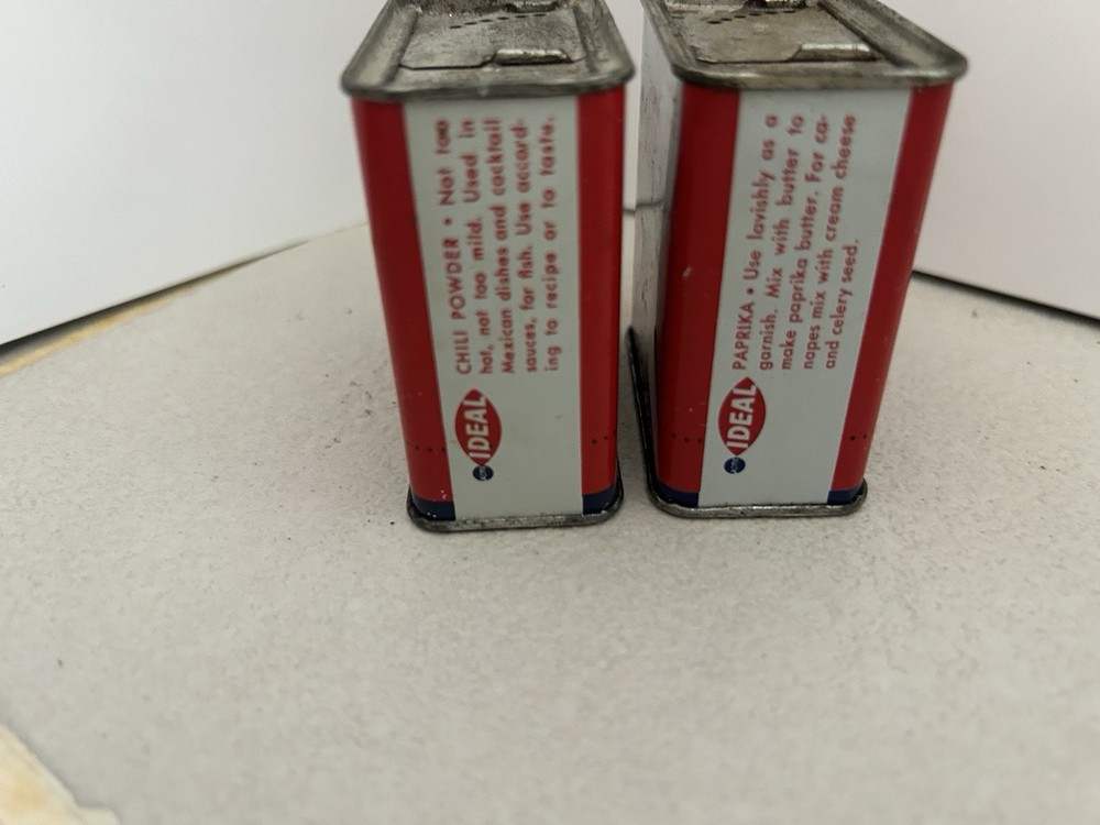 4 Different ACME, IDEAL Vintage Spice Tins