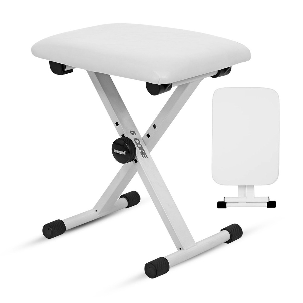 Keyboard Bench 2" Padded Adjustable 19" Portable Stool