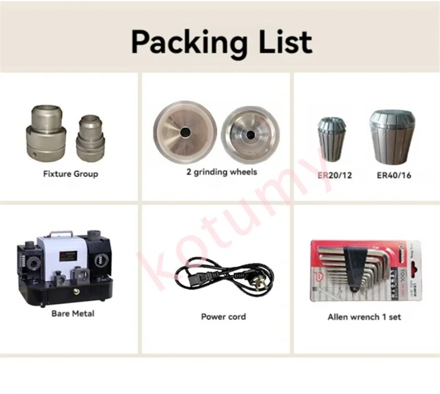 Electric Drill Bit Sharpener Grinder GD430 Twist Drill Milling Cutter Sharpener