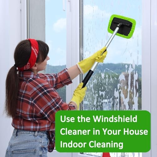 20 Pieces Windshield Cleaner Tool, Inside Car Windshield Cleaning Tool green