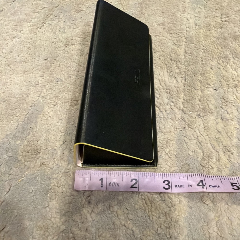 FENDI Eyeglasses Case (only) Medium Black Peach Colored lining