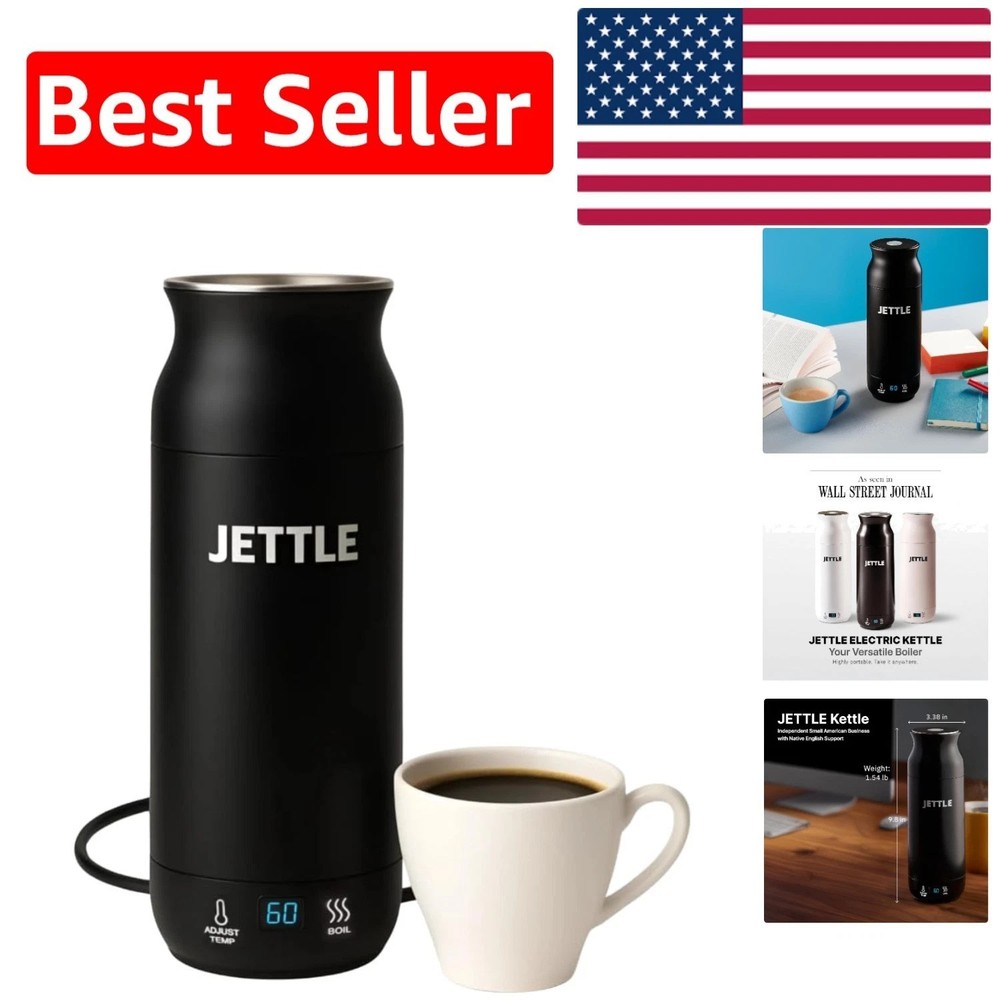 Compact 450ml Electric Kettle - Travel Heater with Temperature Control & LED
