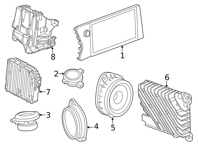 Genuine GM Front Dr Speaker 84578227