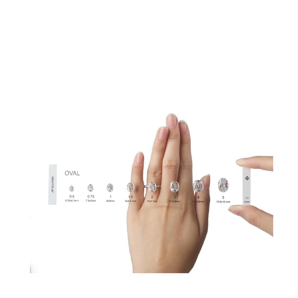 gemtrue Diamond Selector Kit - Visual Diamond Size and Shape Kit 5A Standard ...