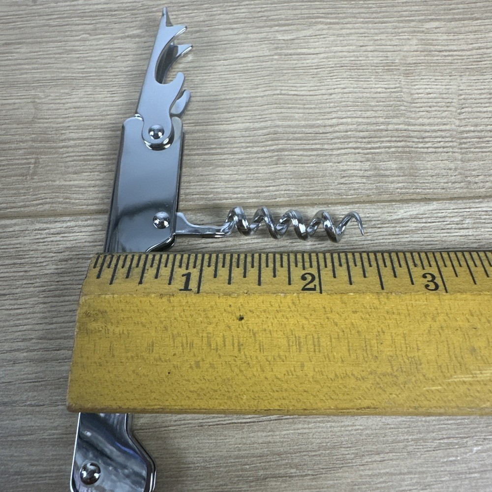 Vintage Waiters Corkscrew Bottle Opener Multi-Purpose Bar Tool