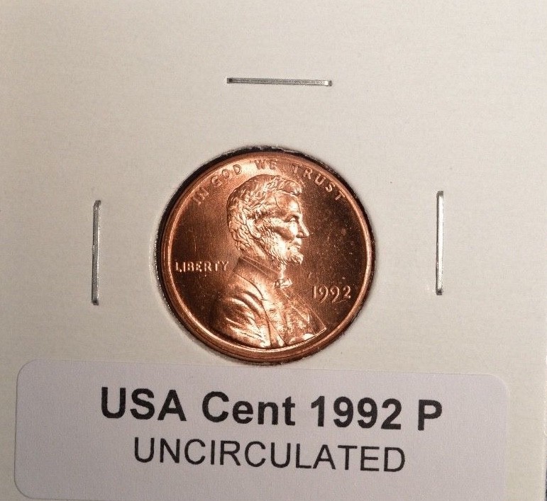 1992 P - USA Small Cent - UNCIRCULATED