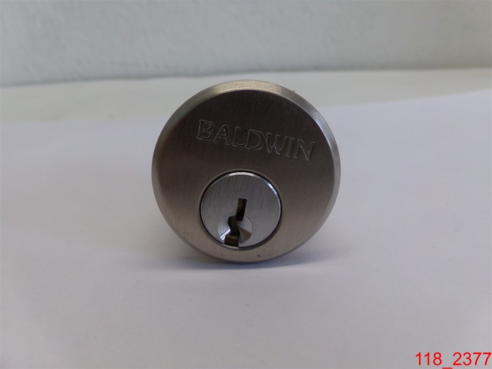 Qty=3: Baldwin Cylinder with Keys, Chrome