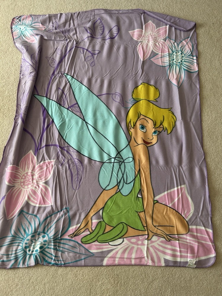 Disney 2009 Tinkerbell Throw Blanket New In Bag