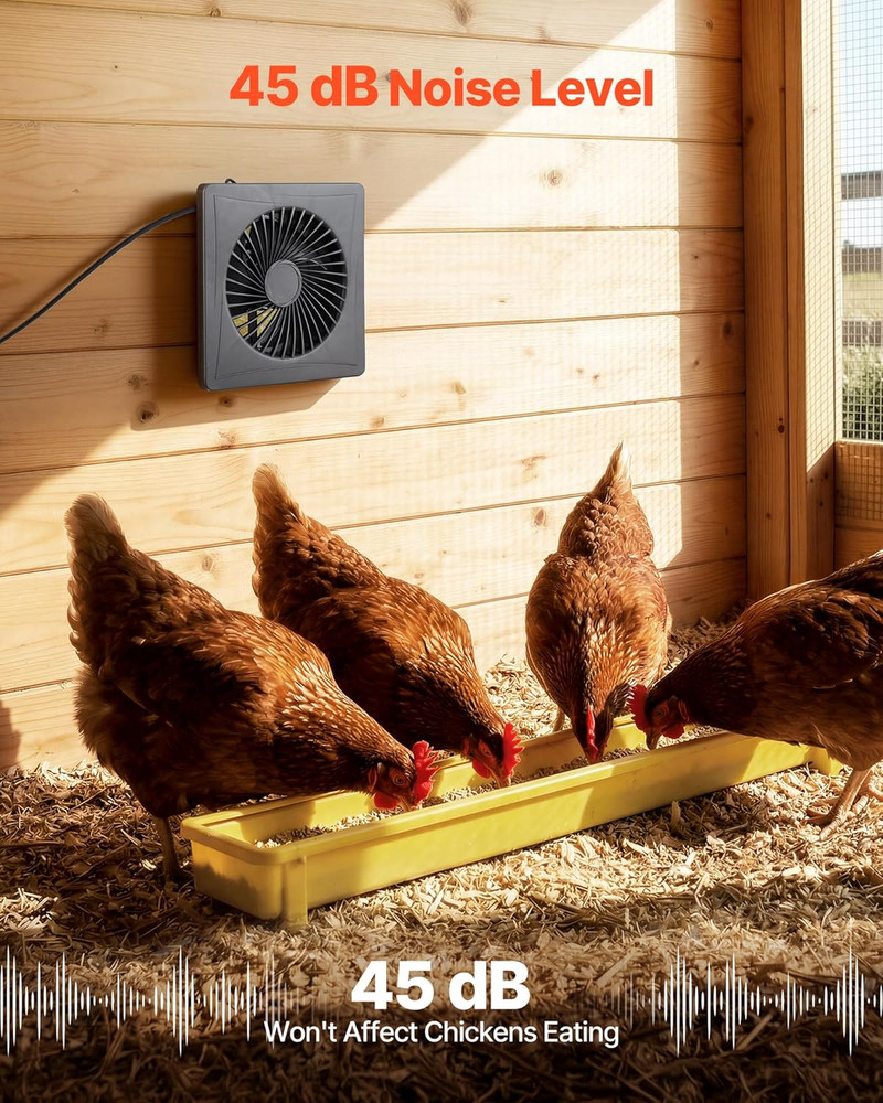 Solar Powered Fan, 25W Solar Panel with 220 CFM Airflow, Adjustable Panel Angle,