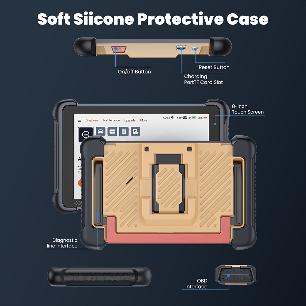 2025 ThinkScan 689BT OBD2 Scanner Diagnostic Tool E.CU Coding All System Scanner