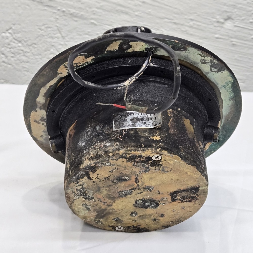 Vtg Danforth Constellation Dash Mount Compass 5" Card Red LED Light High Speed