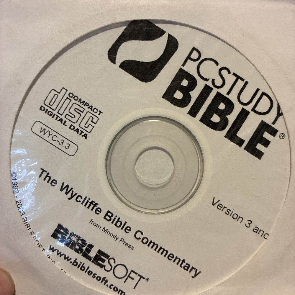 PCStudy Bible Soft V4 bonus cds version 4 disc Windows Biblesoft Pc Study