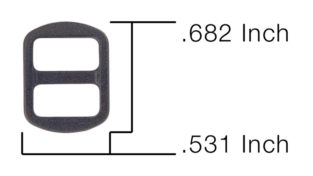250 - 3/8 Inch Plastic Triglide Slides