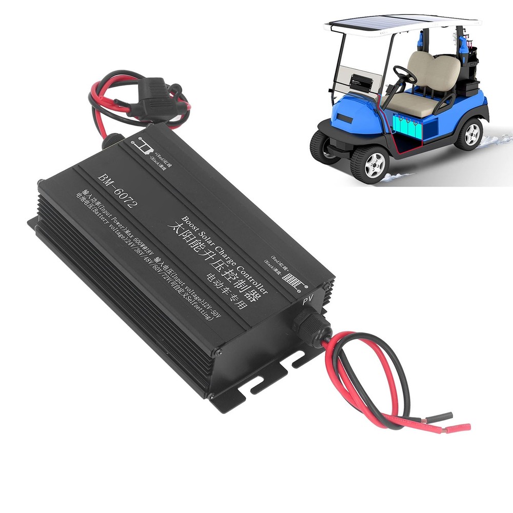 ·600W MPPT Boost Solar Charge Controller 12‑50V Input LCD Display Step Up Sol