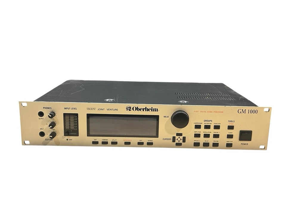 Oberheim GM 1000 Professional Guitar Multi-Effects Processor Rackmount Tested