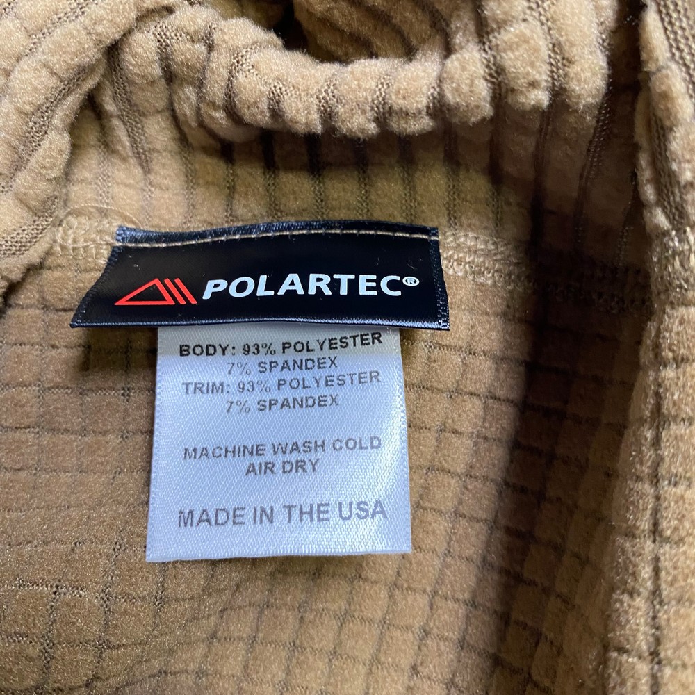 Beyond A2 Krios Crew Pullover Grid Fleece Polartec Power Grid Coyote MEDIUM LONG