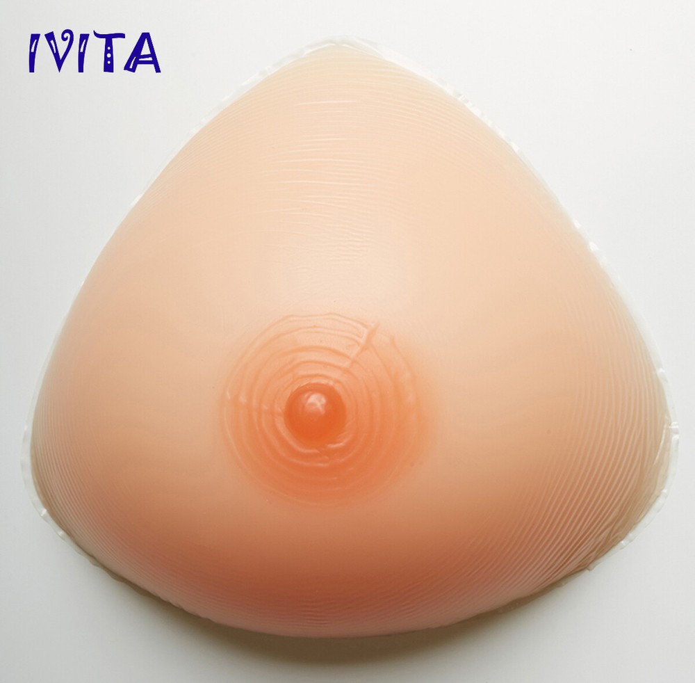 A-FF Cup Triangle Silicone Breast Forms Crossdresser Bra Enhancer Pad Inserts