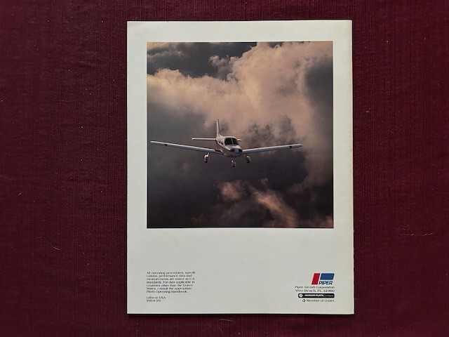 Piper Warrior 2 1984 brochure
