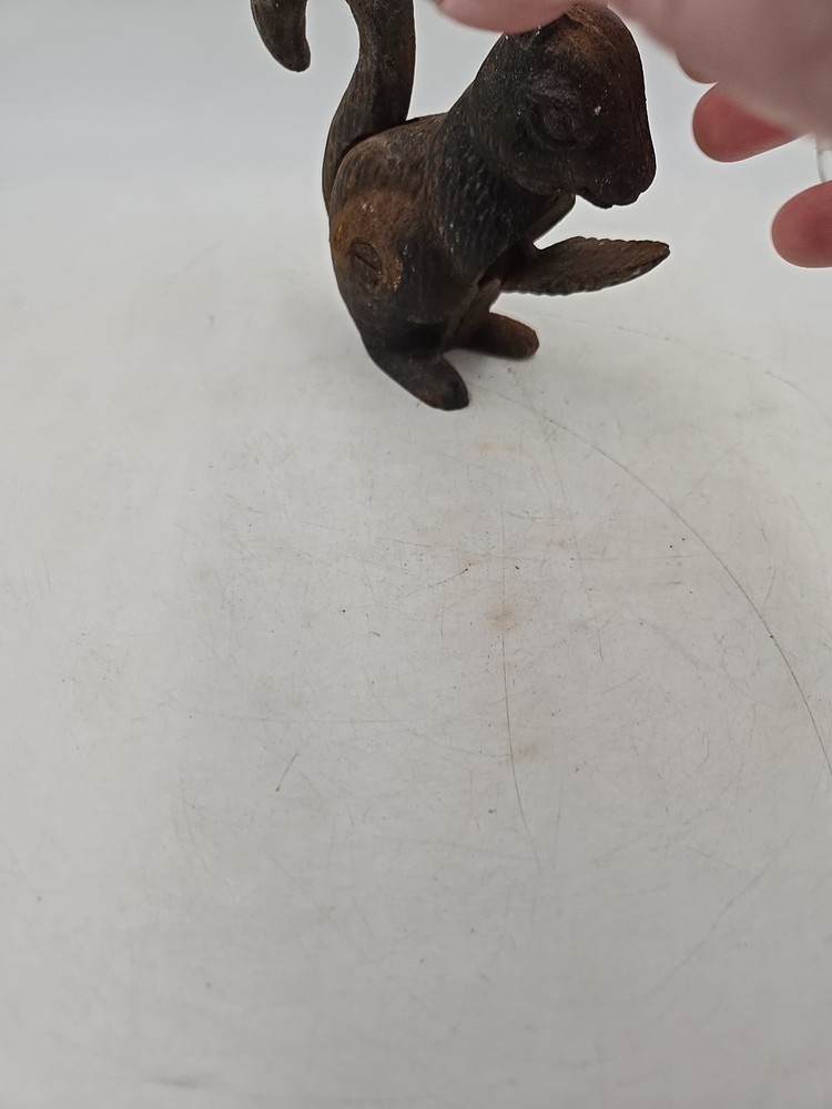 Vintage Squirrel Nutcracker Cast Iron Metal