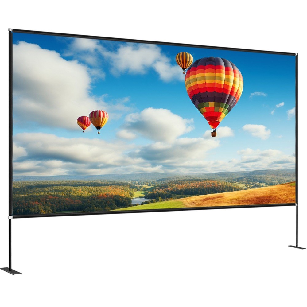 150in Large Format Projector Screen 4K HD with Storage Solution
