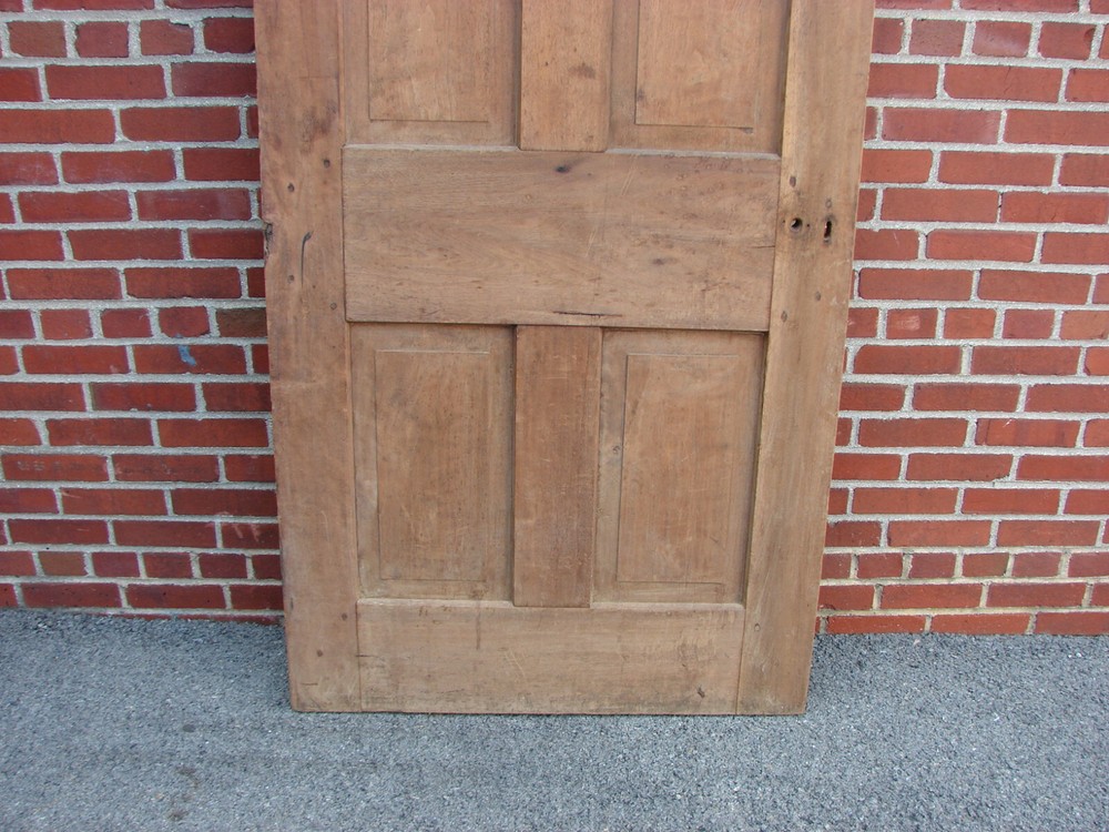 19TH CENTURY RAISED PANEL WALNUT DOOR PEGGED MORTISED