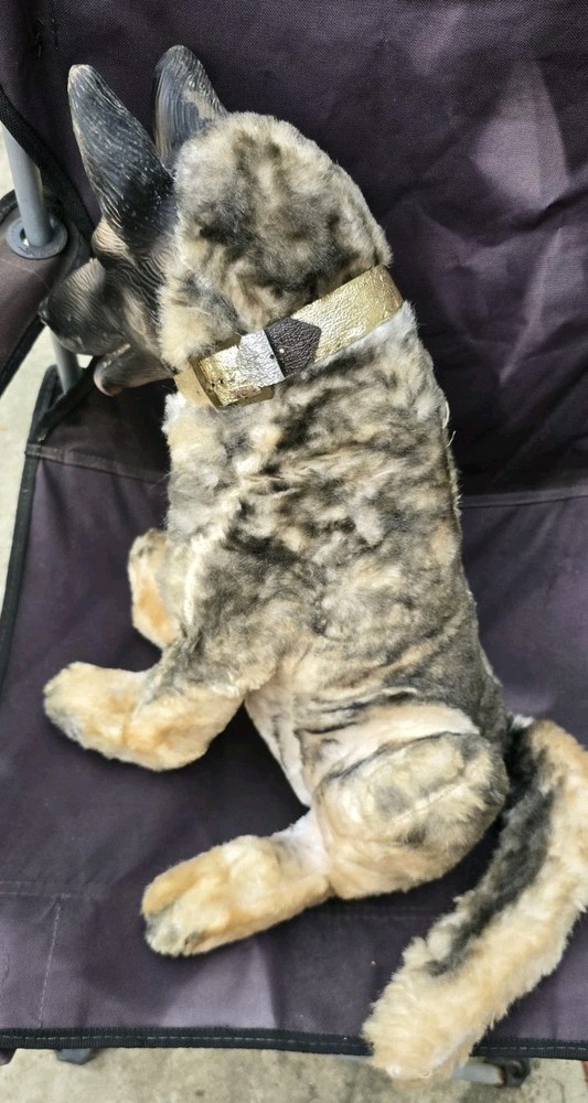 VTG Rin Tin Tin German Shepherd Rubber Faced Plush Dog