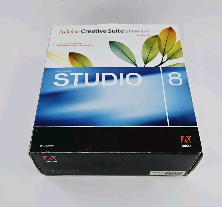 Adobe Creative Suite 2 Premium STUDIO 8 Web Bundle Windows Manuals Training Disc