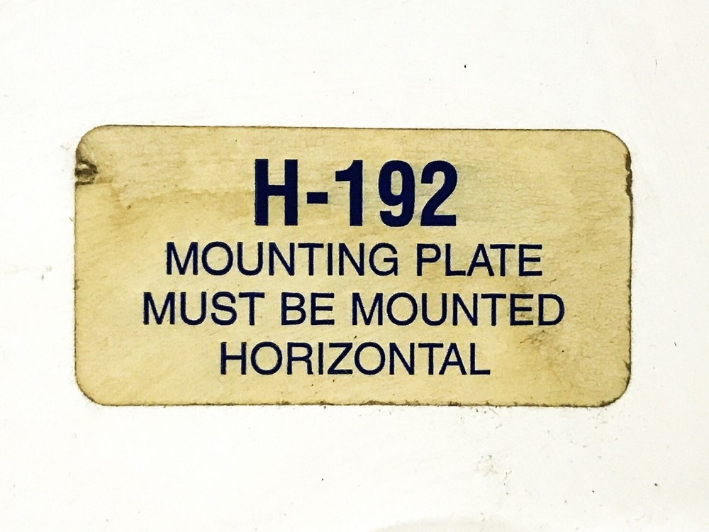 VMC Bindicator Steel Mounting Plate H-192 NOS