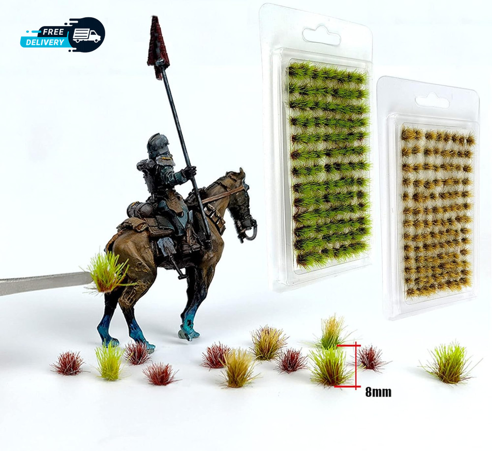 208 PCS Static Grass Tuft Model Grass Tufts Terrain Model Kit Resin Static