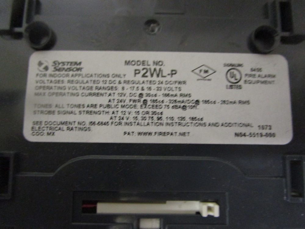 SYSTEM SENSOR P2WL -P Wall Horn Strobe