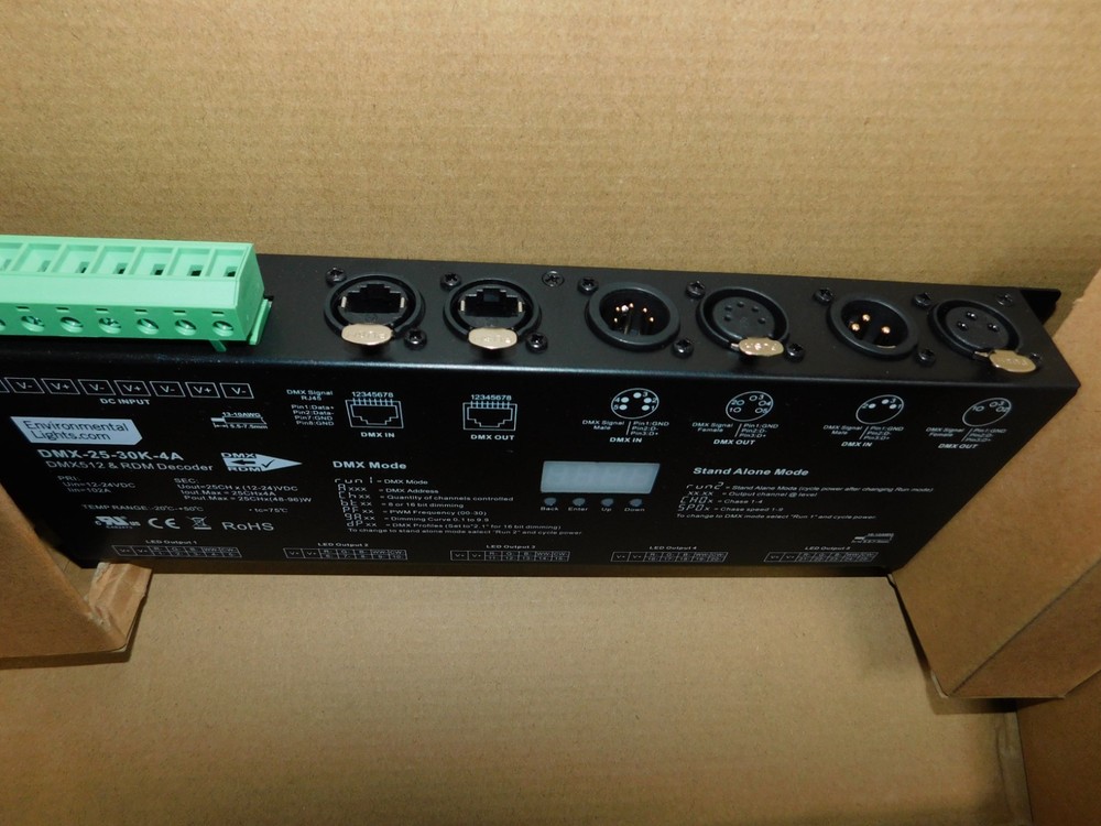 StudioPro 25 Channel DMX Digital Decoder - 4A per Channel