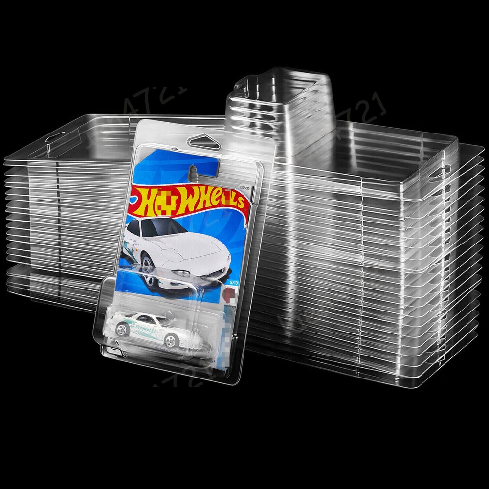 20Pack Clear Protector Case Plastic Display For Hot Wheels & Matchbox Basic Cars