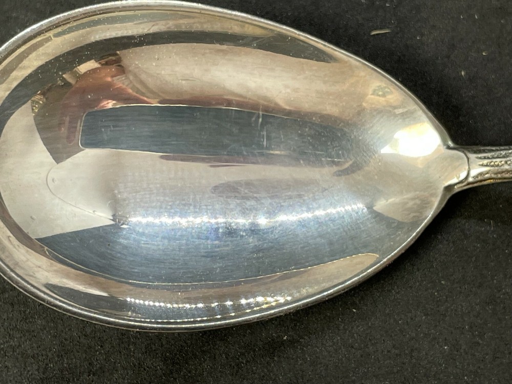 Hildesheimer Rose Pattern Spoon Christoph Widmann Rose Stem Handle Silverplate