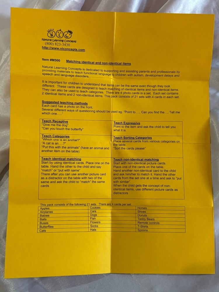 Natural Learning Concepts Search Language Learning Match Mismatch Cards