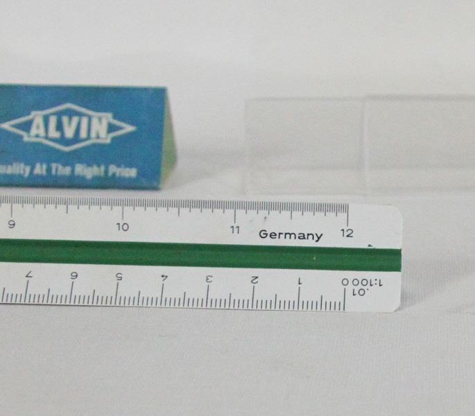 Alvin 247P Metric Triangular Drafting Scale Ruler (30 cm / 11.81"). Germany
