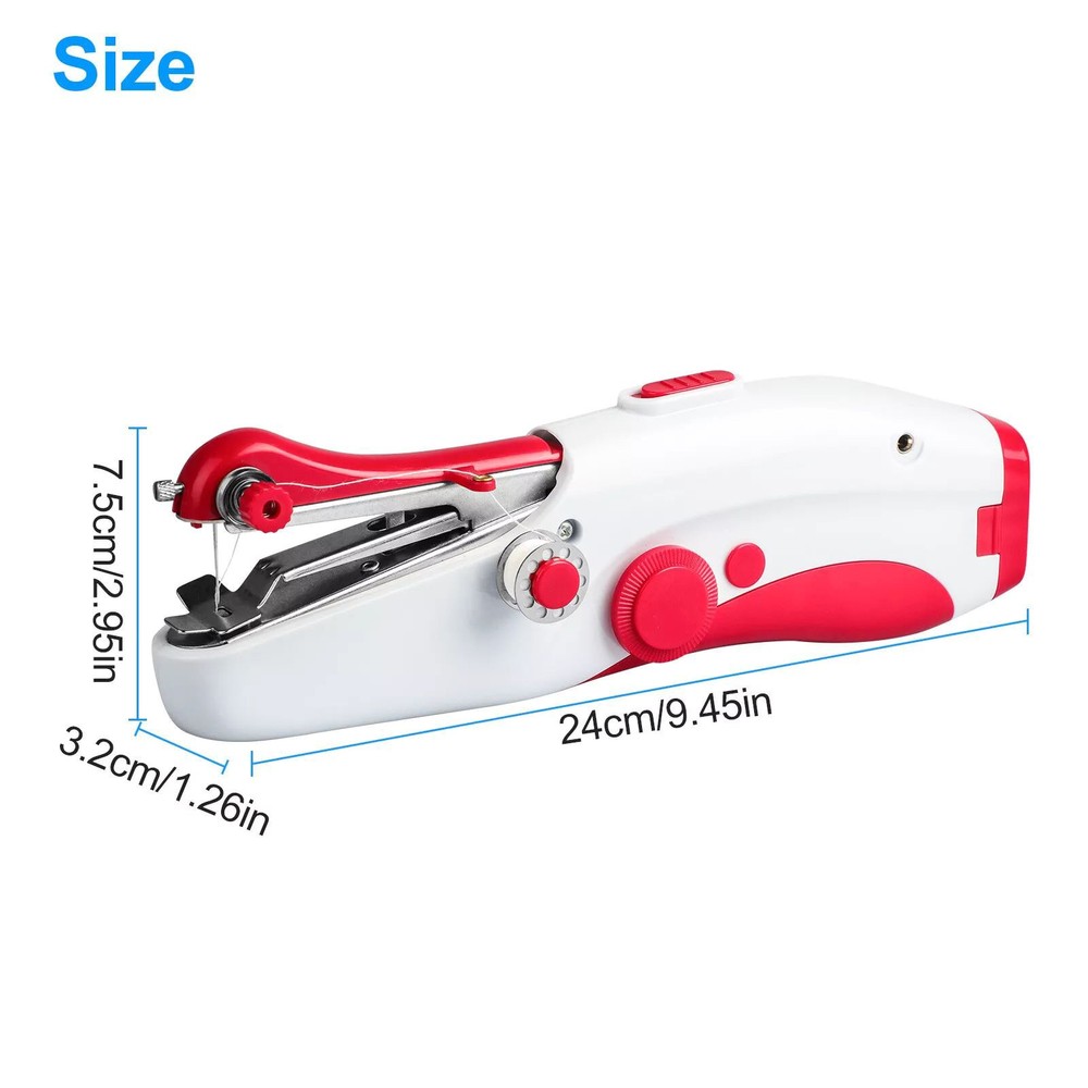 Lightweight Portable Mini Compact Handheld Sewing Machine Travel Home Tool