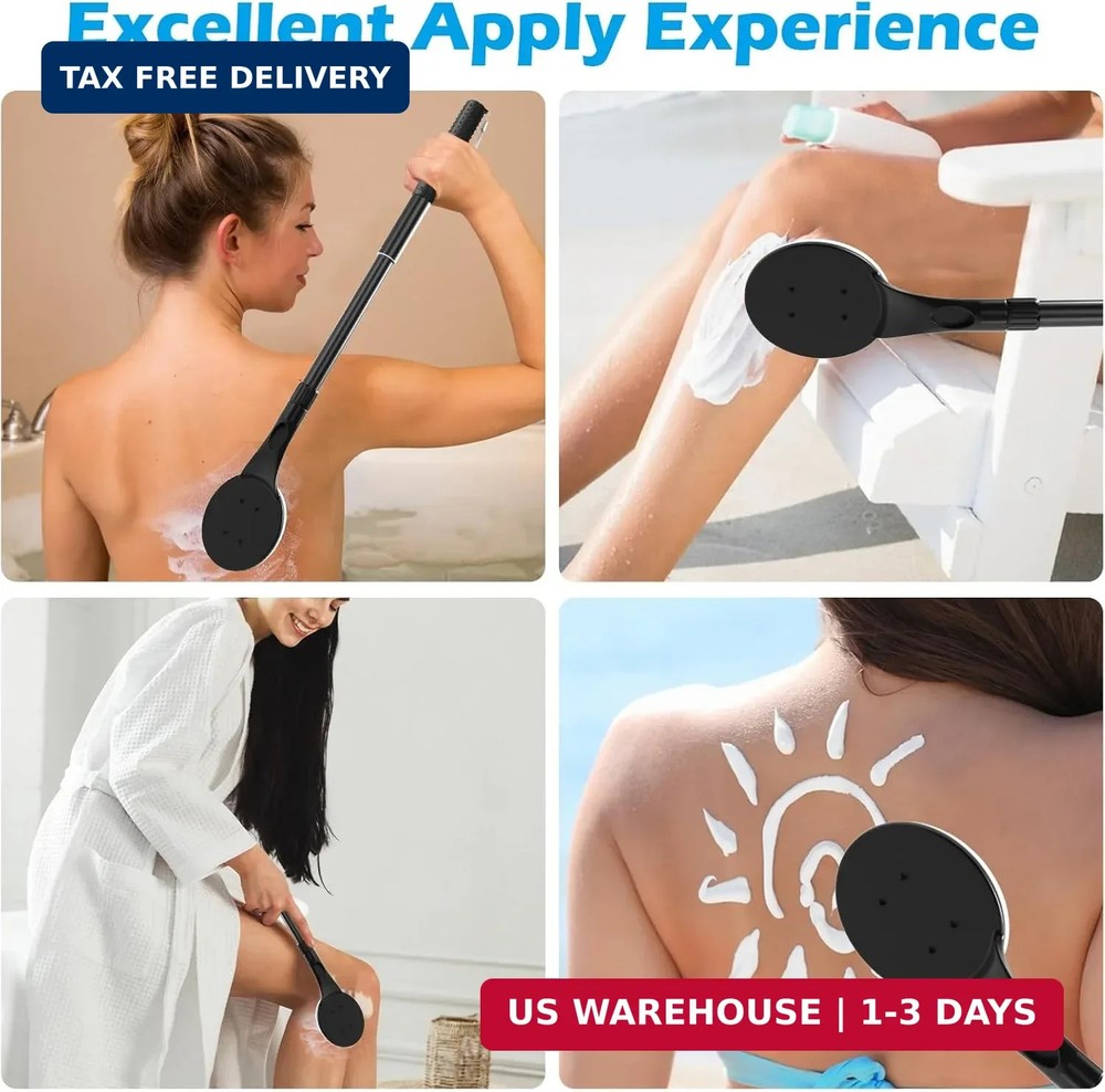 Lotion Applicator for Back, 25.7'' Long Handle Back Lotion Applicator, Easy Reac
