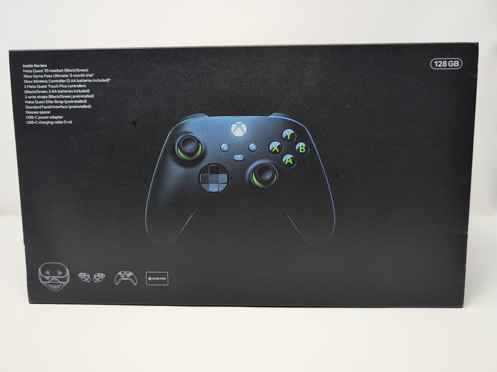 Meta Quest 3s XBOX Limited Edition VR Headset + Wireless Xbox Controller
