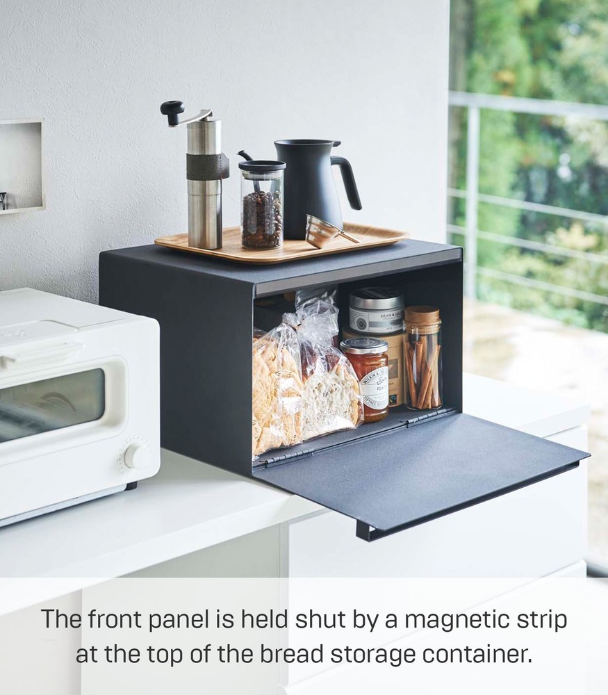 Yamazaki Home TOWER Bread Box -Countertop Bread Storage Container